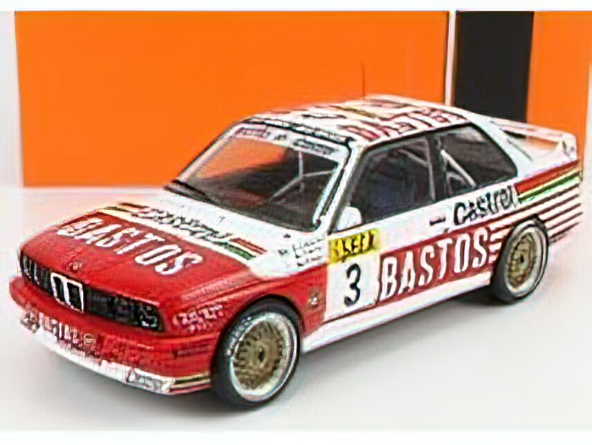 BMW - 3-SERIES M3 (E30) BASTOS N 3 24h SPA 1991 S.DE LIEDEKERKE - V.BERVIG - B.ENGE - WHITE RED /IXOイクソ 1/18 ミニカー