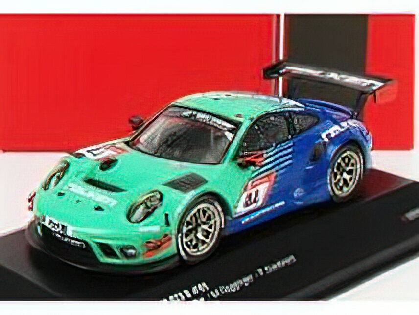 PORSCHEポルシェ - 911 991-2 GT3 R TEAM FALKEN MOTORSPORT N 44 24h NURBURGRING 2020 K.BACHLER - S.MULLER - P.DUMBRECK - M.RAGGINGER - LIGHT GREEN BLUE /IXOイクソ 1/43 ミニカー