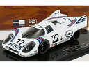 PORSCHEポルシェ - 917K 4.9L TEAM MARTINI RACING N 22 WINNER 24h LE MANS 1971 H.MARKO G.VAN LENNEP - WHITE /IXOイクソ 1/43 ミニカー