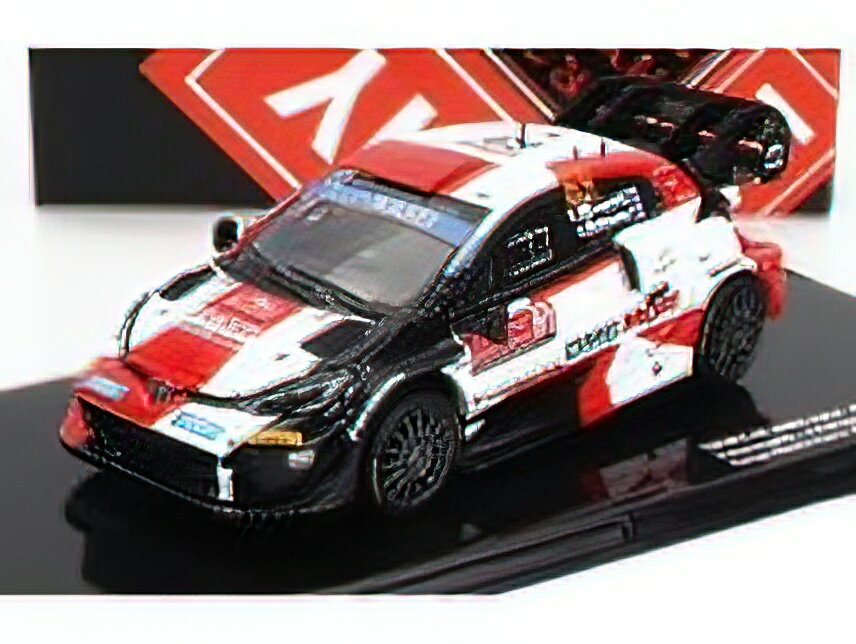 TOYOTA - YARIS GR RALLY1 TEAM TOYOTA GAZOO RACING WRT N 69 4th RALLY MONTECARLO 2022 K.ROVANPERA - J.HALTTUNEN - WHITE RED BLACK /IXO 1/43 ߥ˥