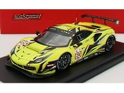 FERRARIフェラーリ 488 GTE EVO 3.9L TURBO V8 TEAM IRON LYNX N 60 24h LE MANS 2022 C.SCHIAVONI - A.BALZAN - R.GIAMMARIA - YELLOW BLACK /LOOKSMART 1/43 ミニカー