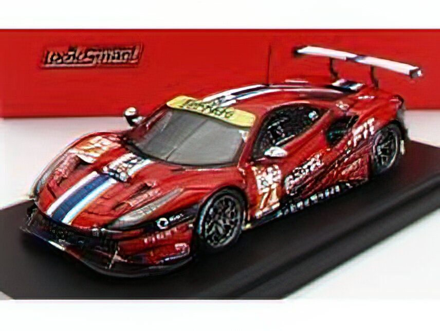 FERRARItF[ 488 GTE EVO 3.9L TURBO V8 TEAM SPIRIT OF RACE N 71 24h LE MANS 2022 F.DEZOTEUX - P.RAGUES - G.AUBRY - RED /LOOKSMART 1/43 ~jJ[