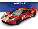 FORD USA - GT HERITAGE EDITION N 16 ALAN MANN 2022 - RED GOLD /オートアート 1/18 ミニカー