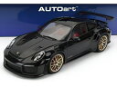 PORSCHEポルシェ 911 991-2 GT2 RS WEISSACH PACKAGE 2019 - BLACK /オートアート 1/18 ミニカー