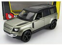 LAND ROVER - NEW DEFENDER 110 2020 - LIGHT GREEN MET WHITE /BURAGO 1/24 ミニカー