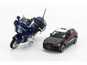 ALFA ROMEOアルファロメオ STELVIO CARABINIERI 2017 + SCALE 1/18 R1100RT CARABINIERI 2001 - BLUE /BURAGO 1/43 ミニカー