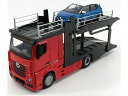 MERCEDES BENZベンツ ACTROS 2 2545 TRUCK CAR TRANSPORTER 2016 WITH RENAULT CAPTUR - RED /BURAGO 1/43 ミニカー