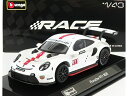 PORSCHEポルシェ 911 991 RSR N 911 COUPE 2019 - WHITE /BURAGO 1/43 ミニカー