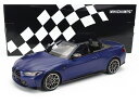 BMW - 4-SERIES M4 CABRIOLET 2020 - BLUE MET /Minichampsミニチャンプス 1/18 ミニカー