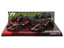 ALFA ROMEOアルファロメオ F1 SET 2X C43 TEAM KICK N 77 AUSTRALIAN GP 2023 VALTTERI BOTTAS + N 24 AUSTRALIAN GP 2023 GUANYU ZHOU - BLACK RED /Minichampsミニチャンプス 1/43 ミニカー