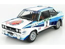 FIAT - 131 ABARTH TEAM FIAT WORKS (night version) N 2 2nd RALLY PORTUGAL 1980 M.ALEN - I.KIVIMAKI - WHITE BLUE /IXO 1/18 ミニカー