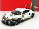 PORSCHEポルシェ 911 991 RSR 4.0L FLAT-6 PORSCHE GT TEAM N 92 24h LE MANS 2019 M.CHRISTENSEN - K.ESTRE - L.VANTHOOR - WHITE BLACK GOLD /IXO 1/18 ミニカー