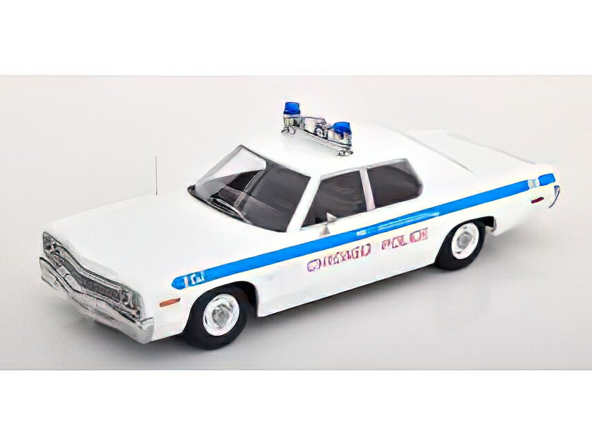 【予約】2024年発売予定DODGE MONACO CHICAGO POLICE 1974 - WHITE LIGHT BLUE /KK-SCALE 1/18 ミニカー