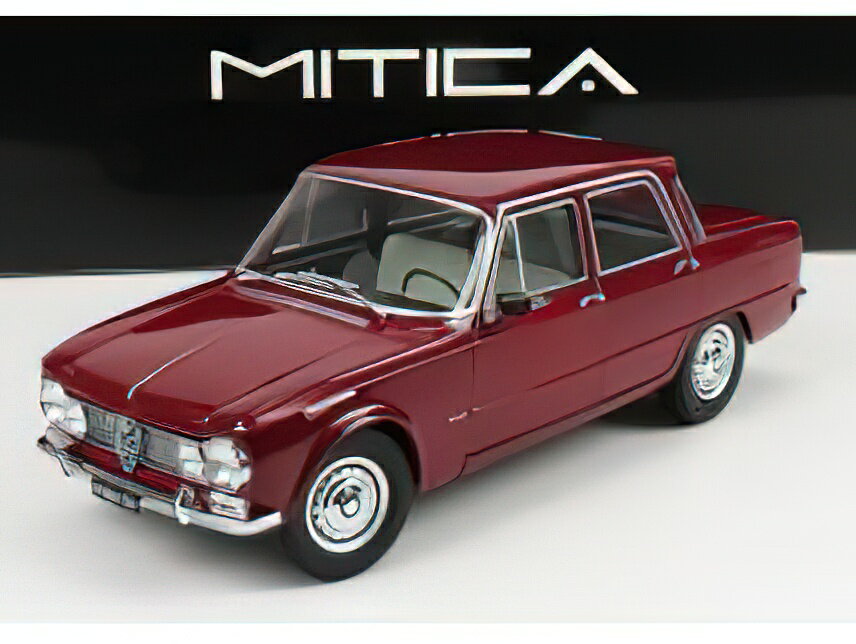 12月以降発売予定ALFA ROMEOアルファロメオ GIULIA 1.6 Ti 1962 - ROSSO AMARANTO - DARK RED /MITICA 1/18 ミニカー