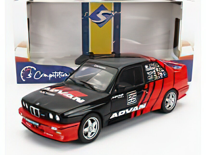 BMW - 3-SERIES M3 (E30) ADVAN RALLY DRIFT TEAM 1990 - RED BLACK /SOLIDO 1/18~jJ[