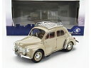 RENAULT - 4CV 1956 - BEIGE /SOLIDO 1/18ミニカー