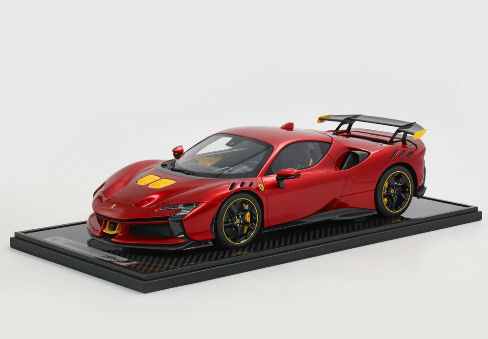 Rakuten - 【予約】2026年発売予定Ferrari SF90XX Stradale レッドフォーコモデナ イエローエアインテーク/ BBR 1/12 ミニカー