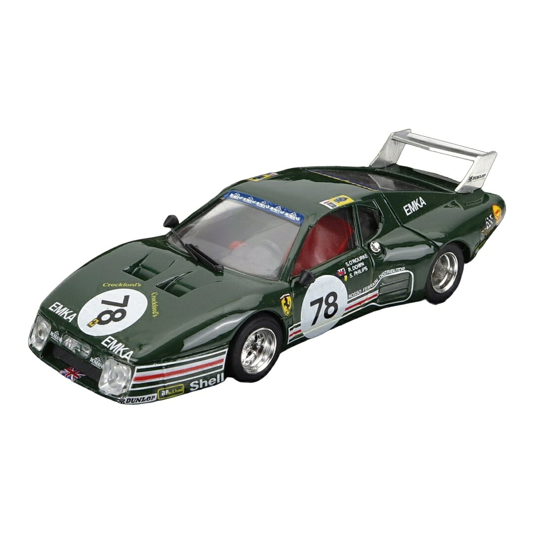 樂天商城 - Ferrariフェラーリ 512BB Scuderia Emka #78 24時間ルマン 1980 S.O'ROURKE R.DOWN S.PHILIPS グリーン / BRUMM 1/43 ミニカー