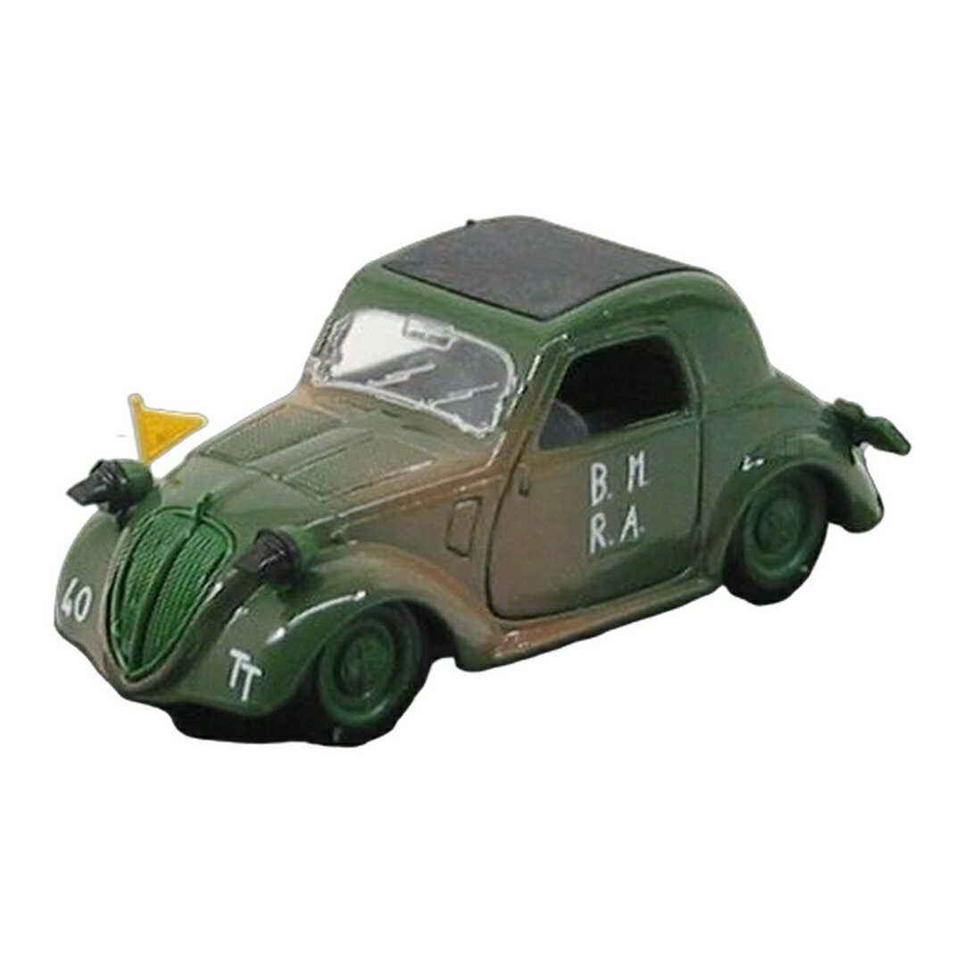 Simcaシンカ 5 ミリタリー D-DAY 1944 ミリタリーグリーン #40 FIAT 500A TOPOLINO / BRUMM 1/43 ミニカー ミリタリー模型