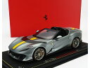 FERRARIフェラーリ 812 COMPETIZIONE A SPIDER 2022 GRIGIO COBURN - GREY MET /BBR 1/18 ミニカー