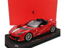 FERRARIフェラーリ 812 COMPETIZIONE A SPIDER 2022 ROSSO CORSA 322 - RED /BBR 1/18 ミニカー