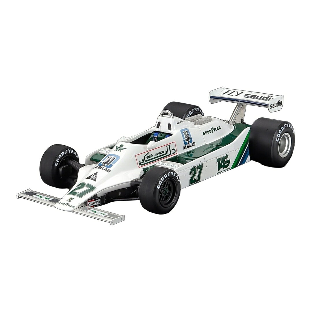 【予約】 Williamsウィリアムズ F1 FW07 Ford #27 Alan Jones 1979年ドイツGP優勝車 ホワイト 限定生産 / GP Replicas 1/18 ミニカー