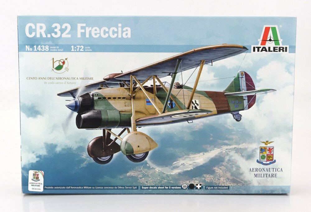 FIATフィアット CR.32 Freccia フレッチャ イタリア空軍 1934 モデルキット / ITALERI 1/72 ミニカー ミリタリー模型