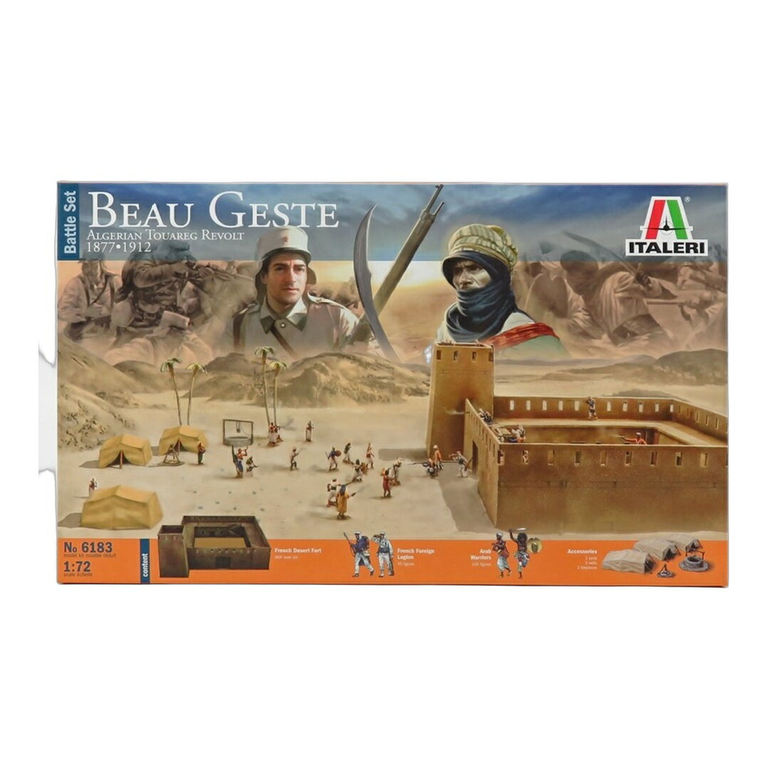 Beau Geste ボー・ジェスト アルジェリア トゥアレグの反乱 1877-1912 バトルセット モデルキット / ITALERI 1/72 ミニカー ミリタリー模型