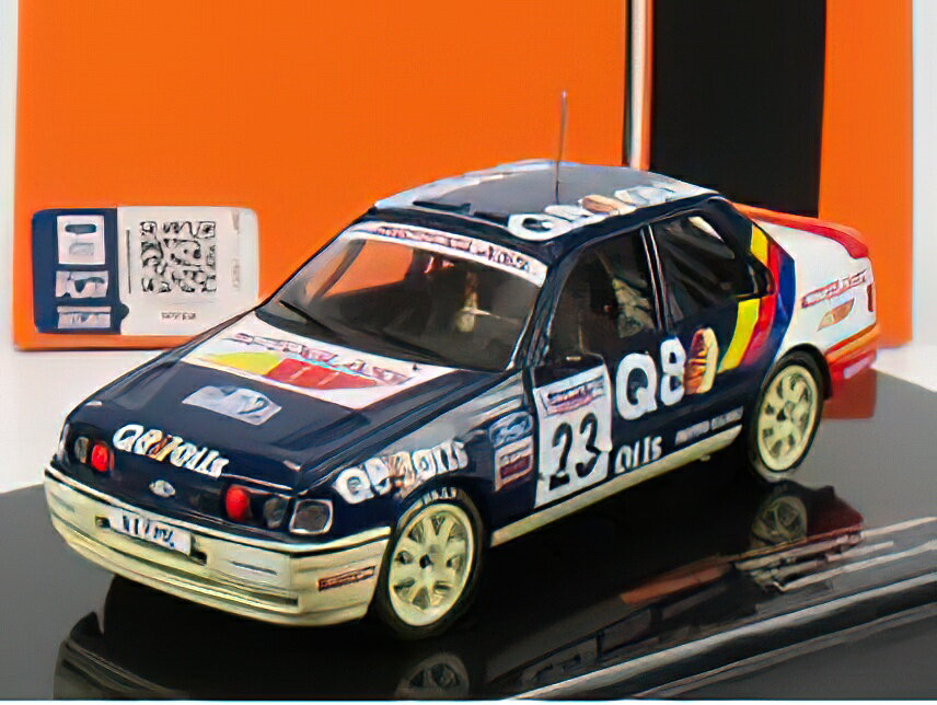 Rakuten - FORD ENGLAND - SIERRA RS COSWORTH N 23 RALLY RAC LOMBARD 1991 G.EVANS - H.DAVIES - BLUE WHITE /IXO 1/43 ミニカー