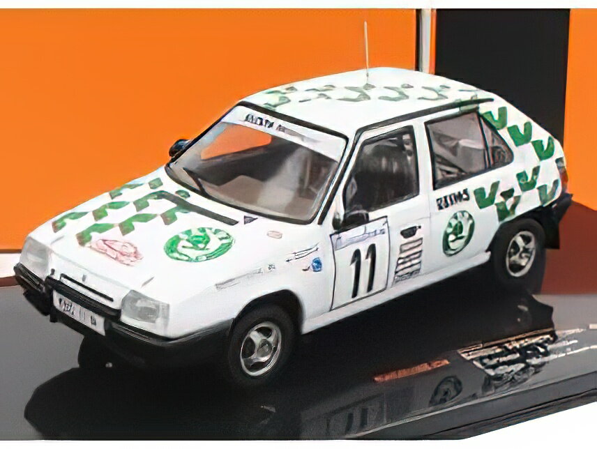 SKODA - FAVORIT 136L TEAM SKODA MOTORSPORT N 11 RALLY MONTECARLO 1993 E.TRINER - J.KLIMA - WHITE GREEN /IXO 1/43 ~jJ[