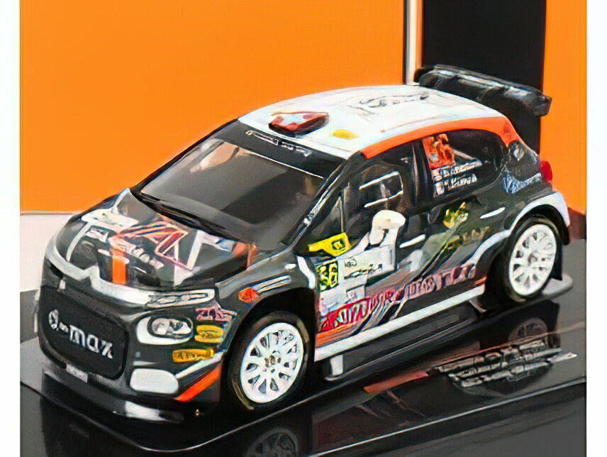 CITROEN - C3 R5 N 56 RALLY ACI MONZA 2020 S.LEFEBVRE - T.DUBOIS - GREY WHITE /IXO 1/43 ミニカー