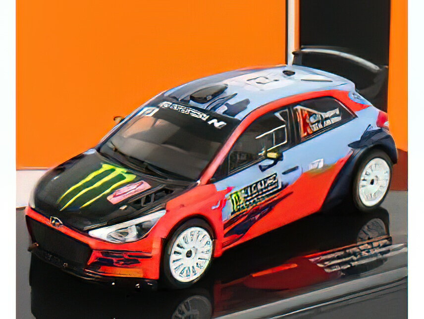 HYUNDAI - i20 WRC COUPE MONSTER N 23 RALLY MONTECARLO 2021 O.SOLBERG - A.JOHNSTON - 2 TONE BLUE RED BLACK /IXO 1/43 ミニカー