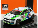 VOLKSWAGEN - POLO GTi R5 N 37 RALLY YPRES 2021 V.VERSCHUEREN - F.CUVELIER - WHITE GREEN BLUE /IXO 1/43 ミニカー