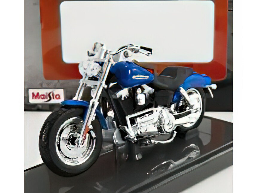 HARLEY DAVIDSON - FXDFSE CVO FAT BOB 2009 - BLUE MET /MAISTO 1/18 ~jJ[