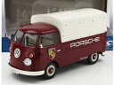 VOLKSWAGEN - T1 PICK-UP PORSCHE SERVICE 1950 - RED WHITE /SOLIDO 1/18 ミニカー