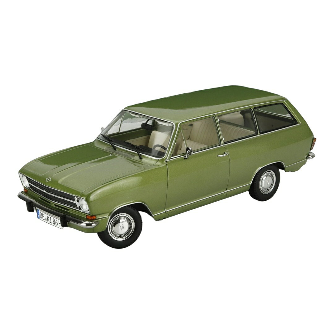 Hot Wheels - Opelオペル Kadett B キャラバン ステーションワゴン 1972 レモングリーンメタリック 850台限定 / TOURING MODELCARS 1/18 ミニカー