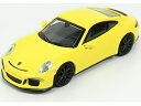 PORSCHE 911 991 R COUPE 2016 - YELLOW/Minichamps 1/87ミニカー