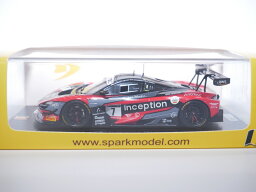 McLAREN - 720S GT3 TEAM INCEPTION RACING N 7 24h SPA 2022 B.IRIBE - S.PRIAULX - O.MILLROY - F.SCHANDORFF - RED BLACK /SPARK 1/43 ミニカー