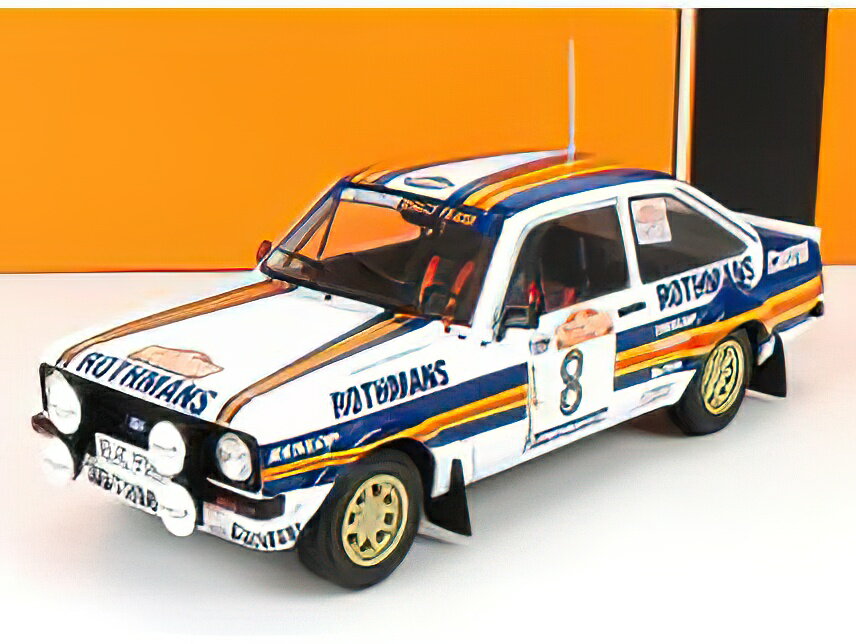 FORD ENGLAND ESCORT MKII RS 1800 TEAM ROTHMANS N 8 3rd RALLY SANREMO 1980 H.MIKKOLA - A.HERTZ/IXO 1/24~jJ[