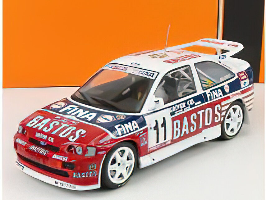 FORD ENGLAND ESCORT RS COSWORTH BASTOS N 11 RALLY YPRES 1995 M.DUEZ - D.GRATALOUP/IXO 1/24ミニカー