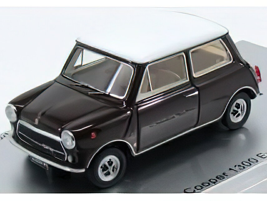 INNOCENTI - MINI COOPER EXPORT 1.3 1973 - CASTORO BROWN WHITE/Kess-Model 1/43ミニカー