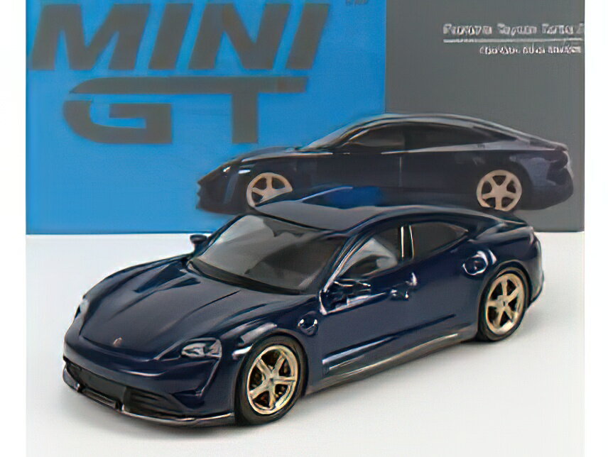 PORSCHE TAYCAN TURBO S LHD 2019 - BLUE MET /MINI GT 1/64ߥ˥