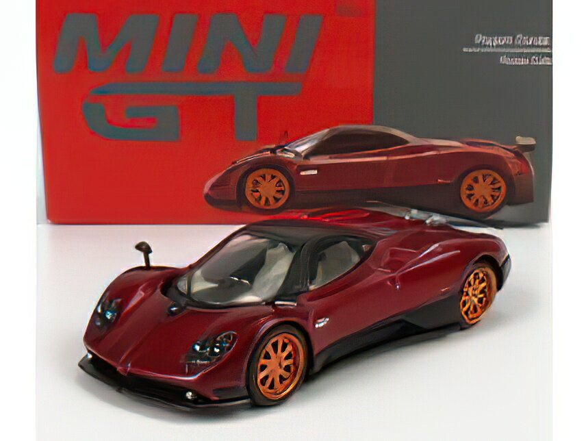 PAGANI - ZONDA F 2005 - RED MET BLACK /MINI GT 1/64~jJ[