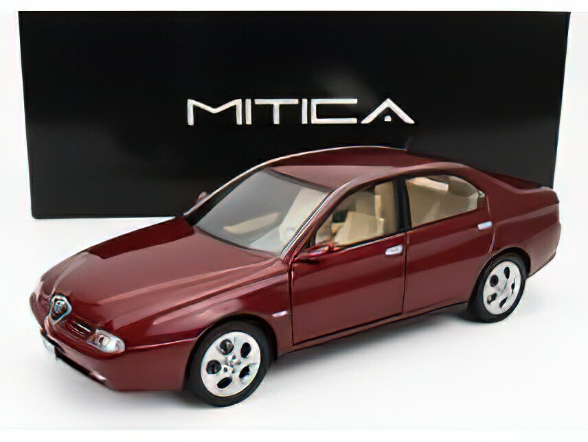 y\z10ȍ~\ALFA ROMEO 166 3.0 V6 1998 ? BEIGE INTERIOR - ROSSO PROTEO MET RED/MITICA 1/18~jJ[