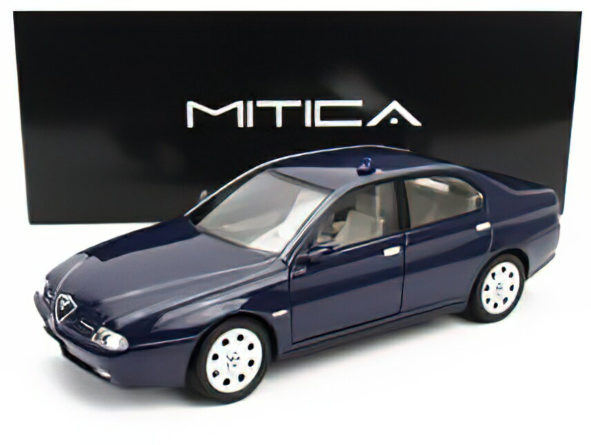 y\z10ȍ~\ALFA ROMEO 166 2.5 V6 1998 - POLICE - BLUE/MITICA 1/18~jJ[