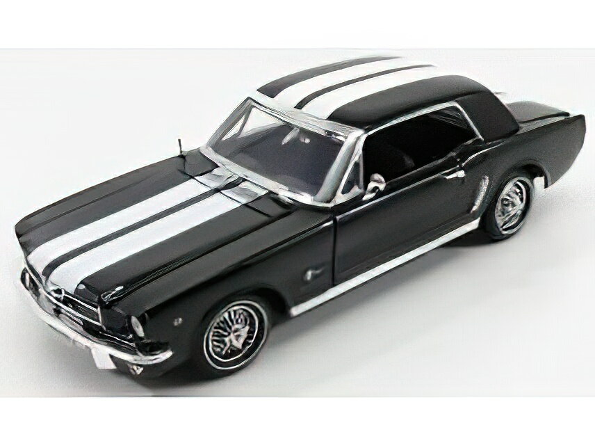 FORD USA MUSTANG 1/2 HARD-TOP 1964 - BLACK WHITE/Motor Max 1/18ミニカー