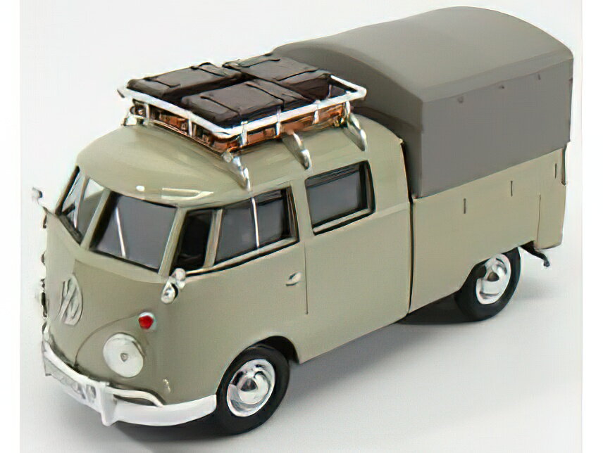 VOLKSWAGEN T1 TYPE 2 DOUBLE CABINE PICK-UP 1962 - GREY/Motor Max 1/24~jJ[