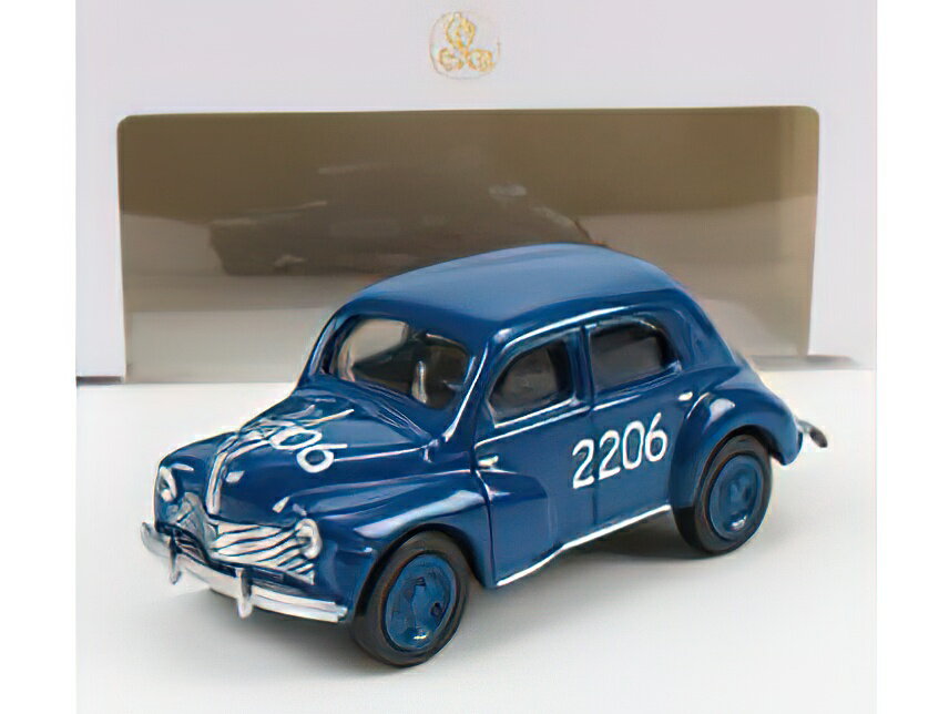 RENAULT 4CV N 2206 MILLE MIGLIA 1954 - BLUE/Norev 1/64ミニカー
