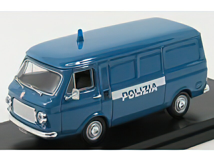 FIAT 238 VAN 1974 POLIZIA - POLICE - BLUE /Rio 1/43ミニカー