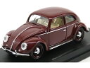 VOLKSWAGEN MAGGIOLINO BEETLE 1200 DE LUXE 1953 - BORDEAUX /Rio 1/43ミニカー